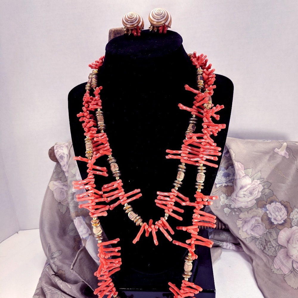 Vintage Miriam Haskell Necklaces and Earrings Set